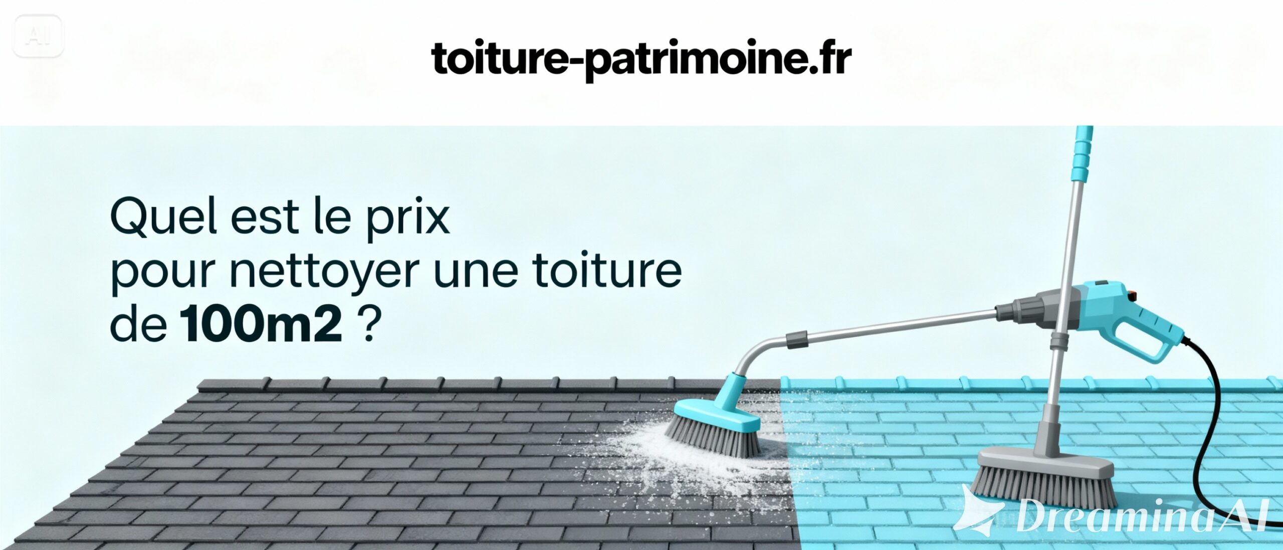 Quel est le prix pour nettoyer une toiture de 100m2
